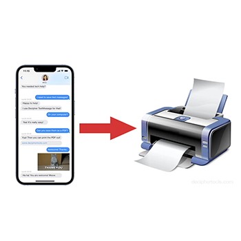 How to print iPhone text messages from iPhone.