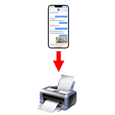 Steps to preserve and print iPhone text messages on a Mac or Windows computer.