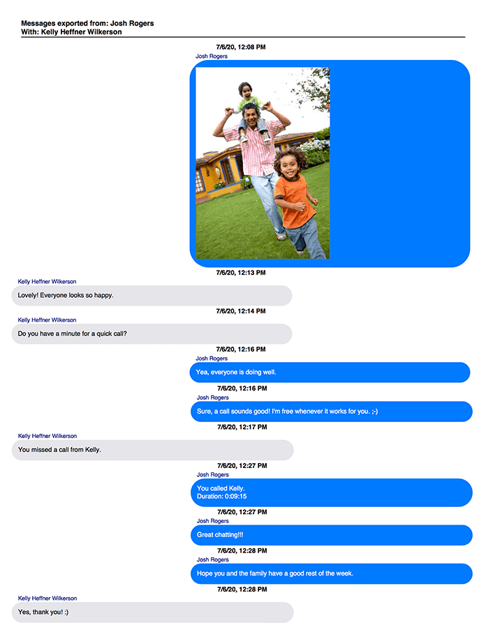 Open the PDF and select "Print" in your PDF viewer to print out your Facebook messages and conversations