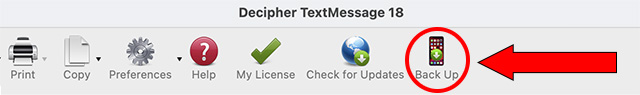 How to back up an iPhone without iTunes or Finder in order to save and print text messages with Decipher TextMessage.
